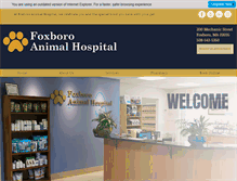 Tablet Screenshot of foxboroanimalhospital.com